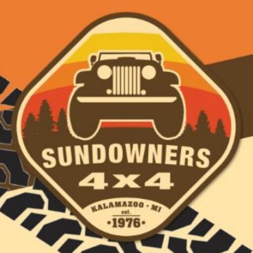 Sundowners logo with tire tracks